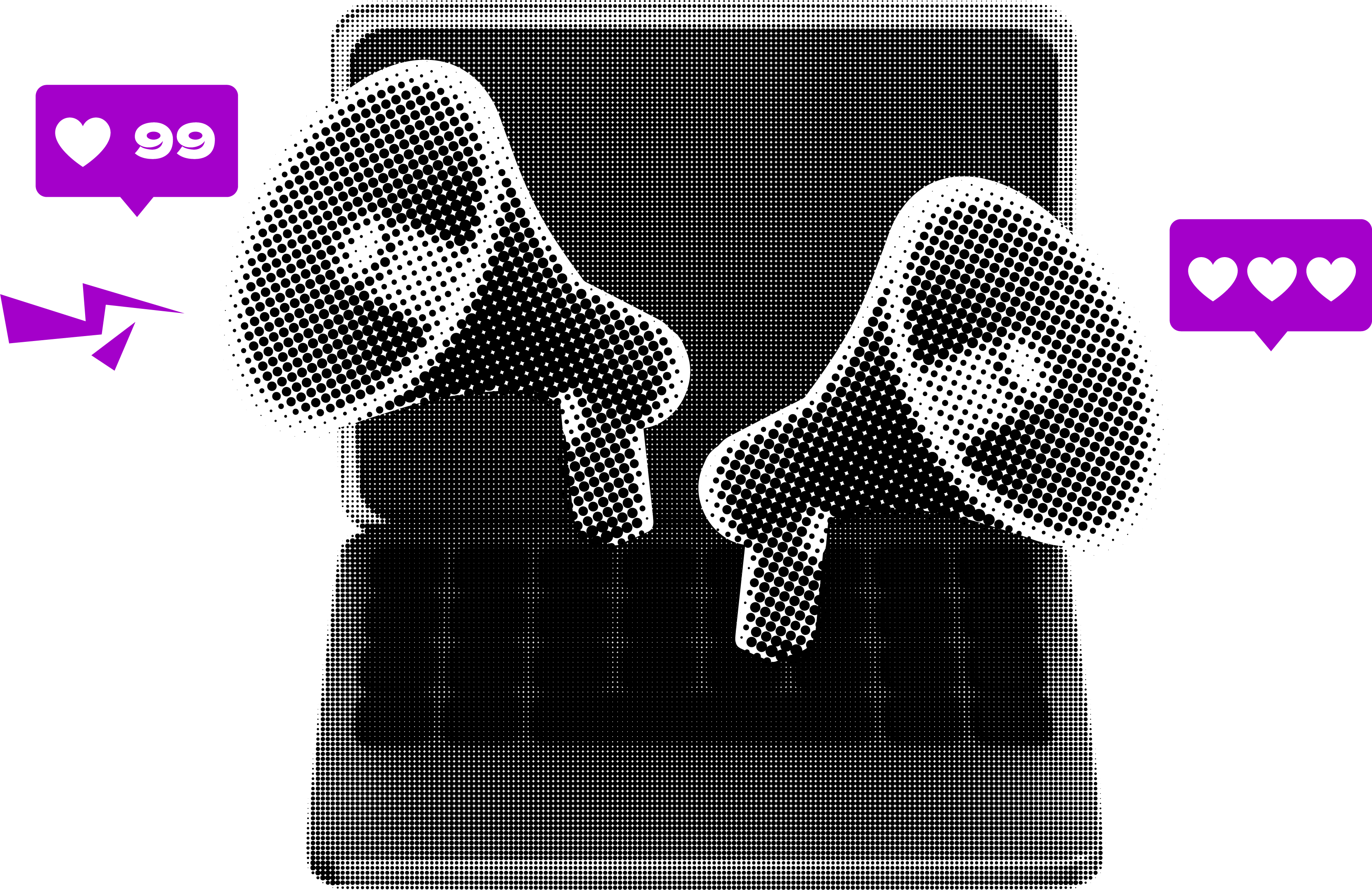 loud speakers and social media likes