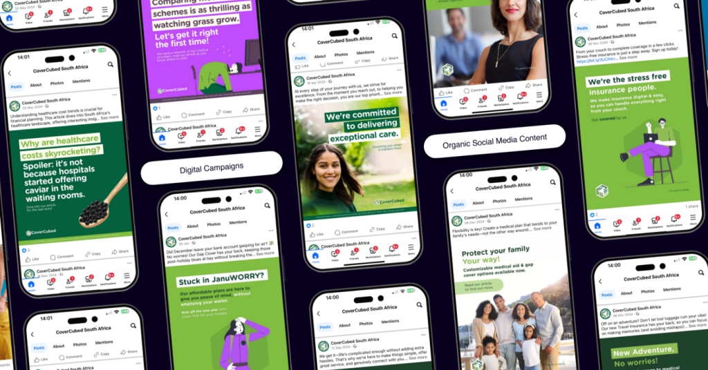 CoverCubed South Africa social media phone